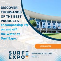 Known as the largest and longest-running watersports and beach lifestyle tradeshow in the world, Surf Expo features thousands of products ranging from branded apparel, swimwear, footwear, boutique fashions, resort wear, coastal gifts and more. (Sponsored) Learn more: https://giftshopmag.com/article/find-everything-but-the-water-surf-expo/