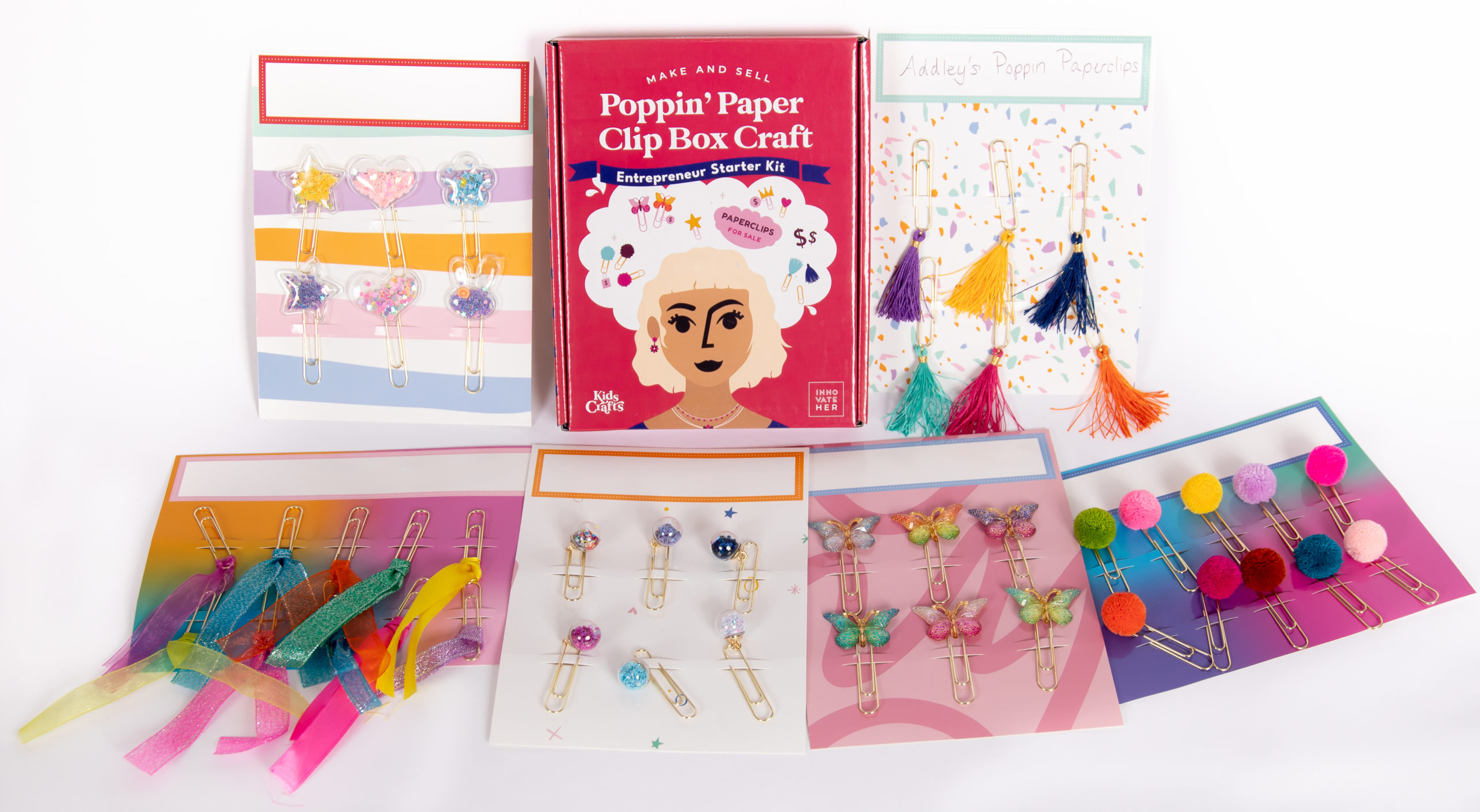 InnovateHER Entrepreneur Poppin' Paperclips Craft Kit