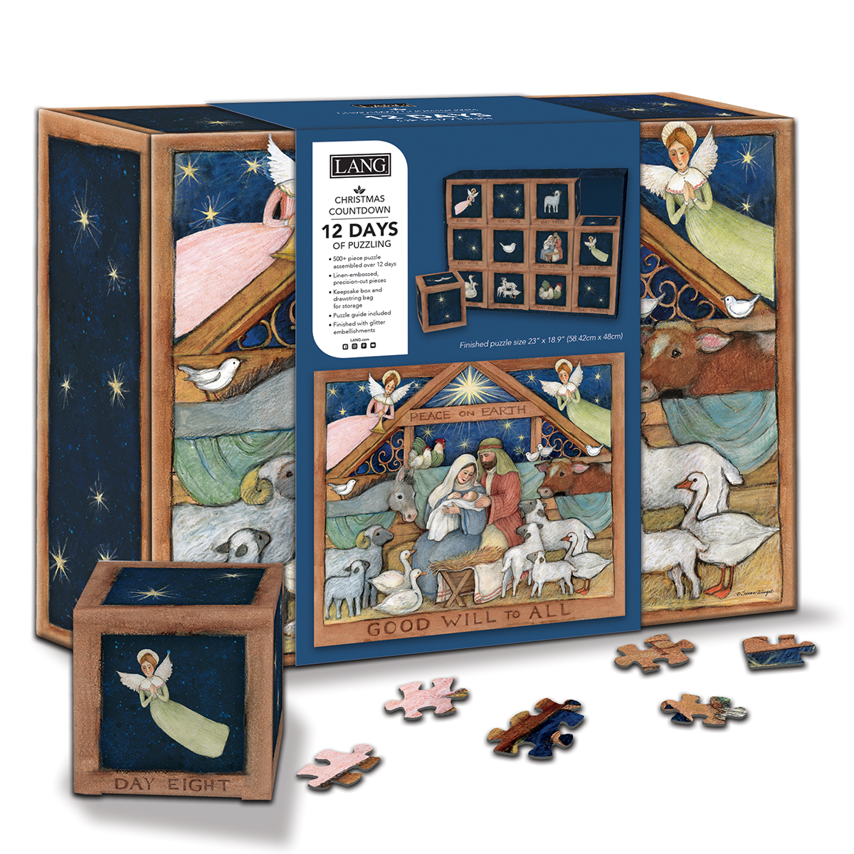 LANG 12 Days of Puzzling Christmas Countdown-Good Will To All by Susan Winget