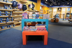 Education and inspiration is a goal of the aquarium, and its gift shop offers resources for adults and children alike.