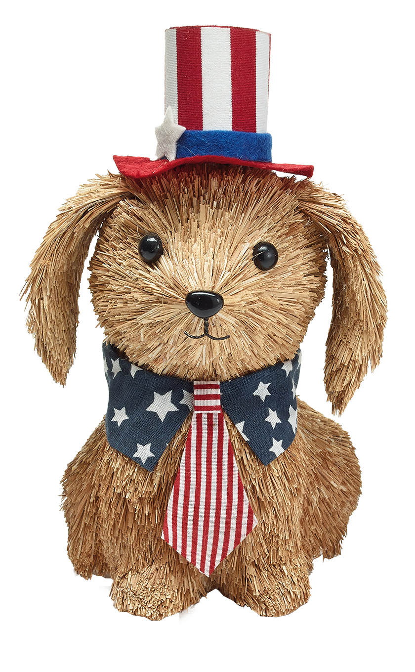 Patriotic Puppy with Top Hat