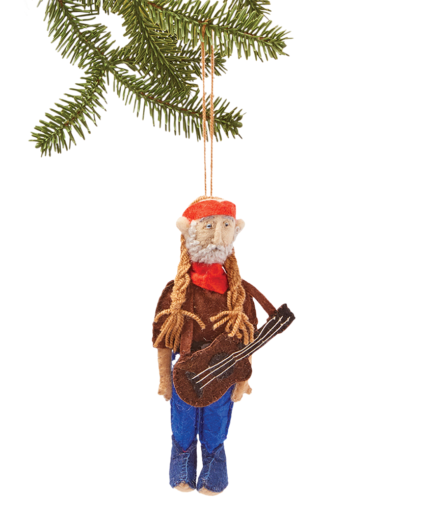 Willie Nelson Handmade Ornament