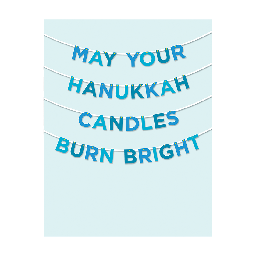 Hanukkah Candles Burn Bright Card